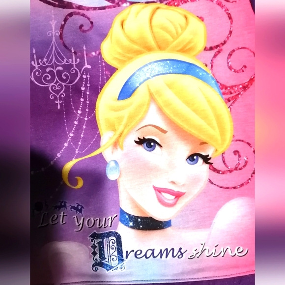 Disney Cinderella Princess Girls Long Sleeved Pajamas NWT Size 6X Rare - Picture 6 of 9